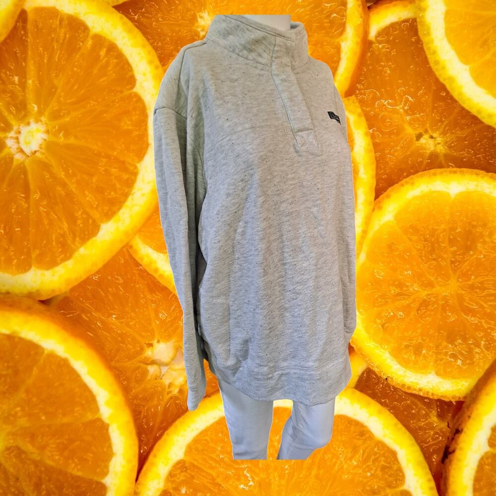State of Mine "New Jersey" 1/4 Button Front Pocket Sweatshirt Size XXL